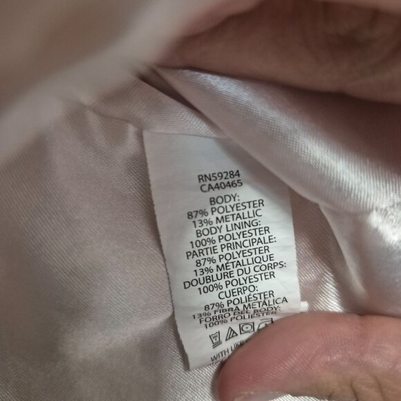 The Childrens Place Metallic Rose Gold Floral Sleeveless   Dress - Picture 4 of 6